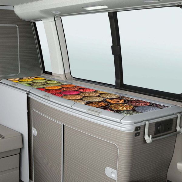 FOTOFOL Schutzfolien-Set, passt für VW T6 California Kühlschrank Kochfeld Spülbecken mit Motiv (T6)