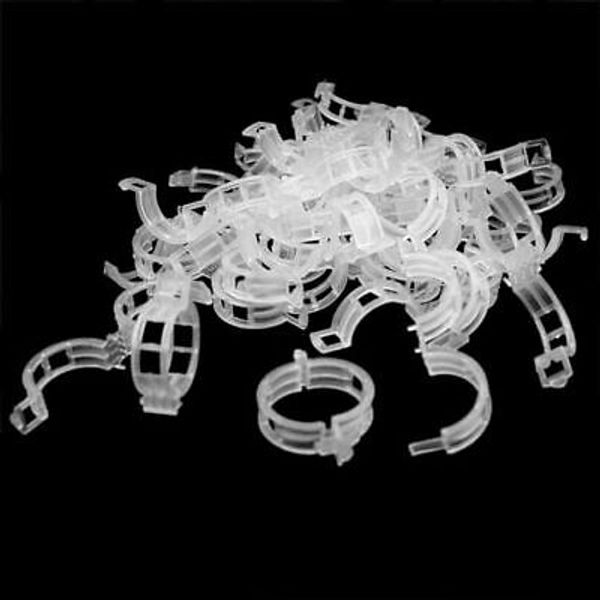 300 Pcs Plant Support Clips,Plant Clips for Climbing Plants Tomato Garden White