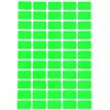 Royal Green Removable Stickers 550 Pack, Neon Green 2.5cm x 1.6cm Rectangular Labels