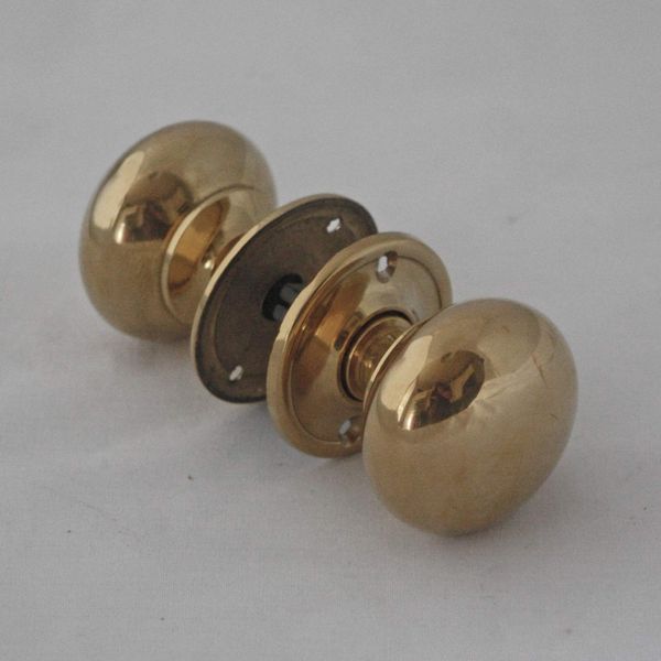 Georgian Small Brass Cottage Door Knobs