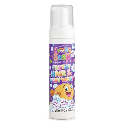 Kids Stuff Crazy Soap Frothy Hair & Body Wash Strawberry 200ml