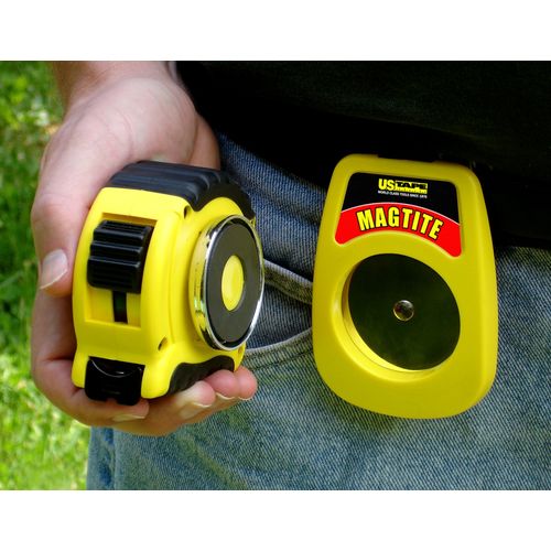US Tape 59955 Magtite Tape Measure Holster, Yellow