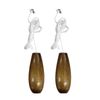 Benaewa 2 Pcs Light Pull Cord, Wood Pull Cord Handle with 150cm Extension, String Handle Connector for Bathroom, Fan Switch