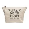 Flox Creative Makeup Bag Say no to Tinsel Natural