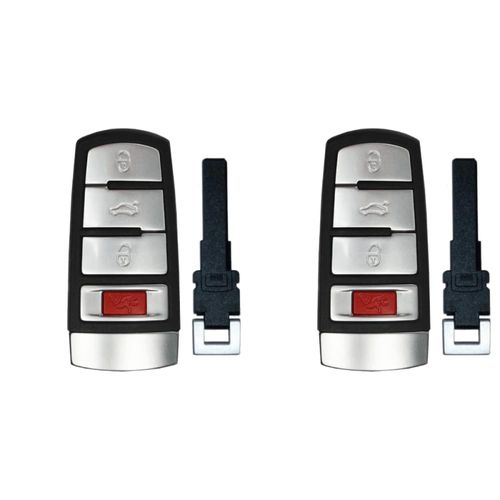 Replacement Smart Key Fob for Volkswagen Passat 2012 FCC NBG009066T 2AOKM-VN1 Part Number 3C0 959 752 HLO 3C0 959 752 BB Pack of 2