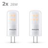 Philips LED Premium Capsule 2 Pack [G4 Socket] 2.7 - 28W Equivalent, 12V, Warm White 2700K, Non Dimmable