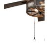Golf Ball Ceiling Fan Pull, 2.25" h with 12" Antiqued Brass Chain