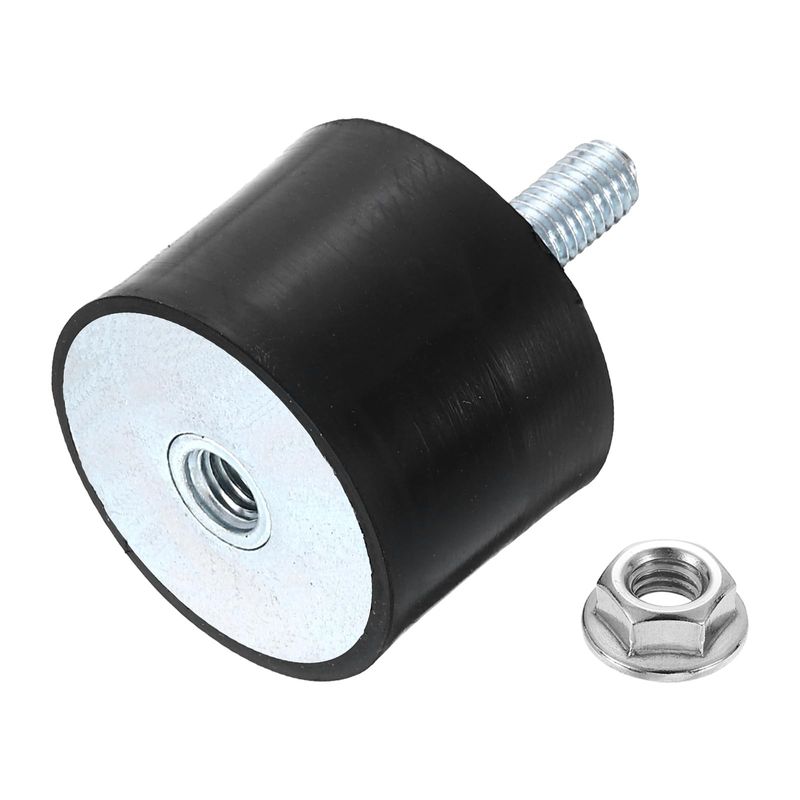 uxcell M8 Rubber Mounts, 1Pcs 40x30mm(DxH) Rubber Cylindrical Anti ...