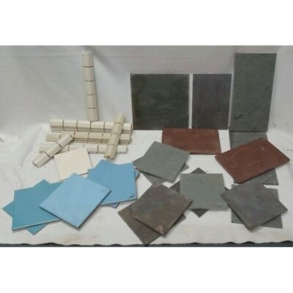 Mixed Lot of 30 + Vintage Wall Tiles ~Used~