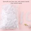 100 Pack Disposable Ear Protectors Clear Ear Covers for Shower Waterproof Shower Ear Cover, Clear Disposable Ear Protectors for Hair Dye, Shower, Bathing, Salon