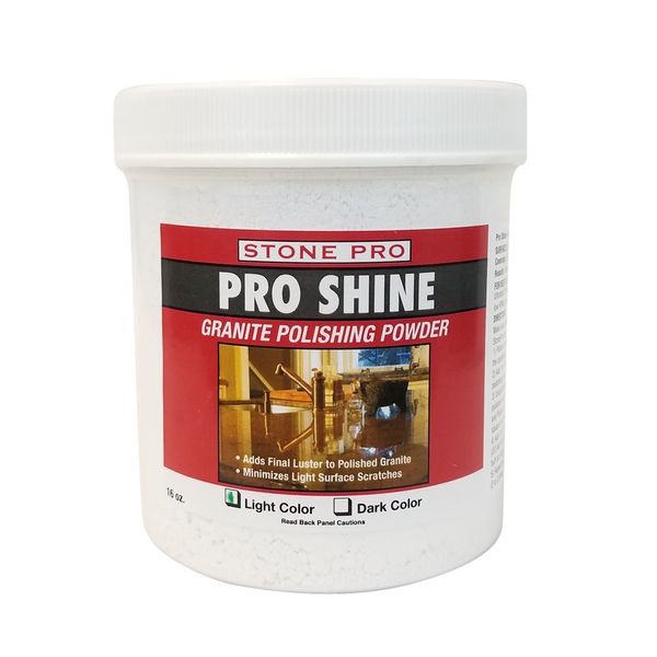 Stone Pro Granite Polishing Powder Pro Shine 1 Pound - Light