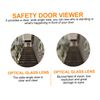 DOITOOL Cat's Eye Security Doors for Front Door Security Peep Holes Door Hole Door Peep Home Door Viewer Furniture Door Viewer Adjustable Door Viewer Black Front Door Hotel Door Copper