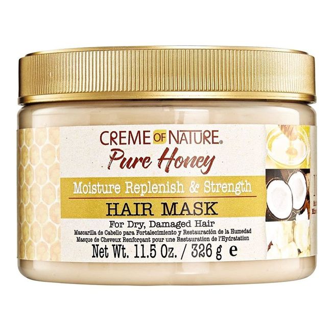 Creme Of Nature Pure Honey Hair Mask 11.5 Ounce Jar (340ml) (2 Pack)