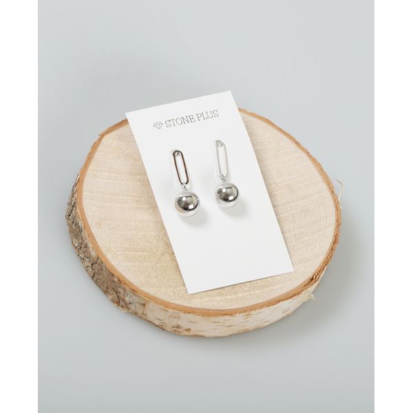 Big Simple Ball Drop Earrings