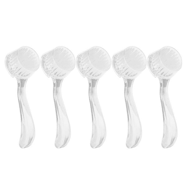 5Pcs Soft Nail Dust Cleaning Brush, Nail Manicure Diy Tool For Hydrea Nail Brush For Nail Brushes Salon And Home(White)