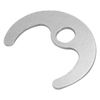 Sarini 2 Sets Replacement Basin Washer Fixing Fitting Tool Kit, Single Hole Sink Kitchen Bath Fixing Fitting Tool Kit (Black, Silver)