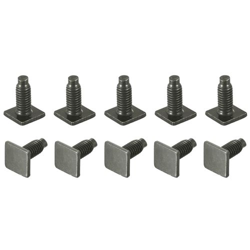 sourcing map Square Head Bolt, 20pcs M6x15mm Fully Thread Carbon Steel Grade 8.8 Square Machine Screws