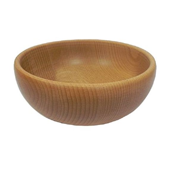 Wooden Decorative Fruit and nut Bowl – Rustic Style Natural Beech Wood Serving Bowl for Snack – 16 cm