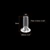 sourcing map M3 x 8mm Plastic Phillips Machine Screws, PC Flat Head Machine Bolts Transparent 25pcs