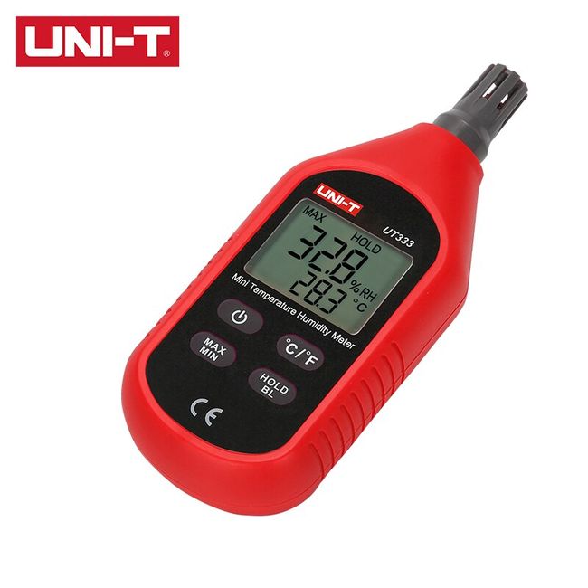 UNI-T UT333S Digital Temperature Humidity Meter Hygometer LCD Data Hold backligh