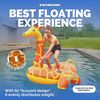 SWIMLINE ORIGINAL 90710 Giant Inflatable Giraffe Pool Float Floatie Ride-On Lounge W/ Stable Legs Wings Large Rideable Blow Up Summer Beach Swimming Party Lounge Big Raft Tube Decoration Toys Kids