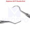 Dental Mouth Mirror Handle Teeth Examination Cleaning Explorer Dressing Forceps
