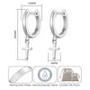 Philip Jones Silver Plated Cross Charm Hoop Earrings