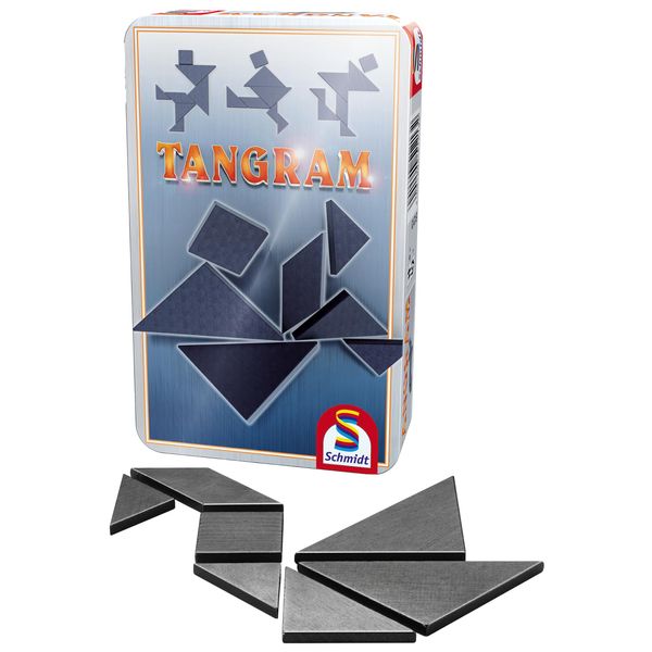 Schmidt Tangram Puzzle in a Tin