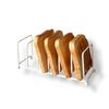 Nobel Toast Bread Rack, 6 Slice Holder,Storage Rack,- 6 slots White