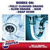 Roto-Rooter Hair Clog Remover l Dissolves Hair Clogs Faster l Safe on Pipes | 128 oz.