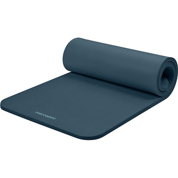Retrospec Solana Yoga Mat 1" Thick with Nylon Carry Strap for Men & Women - Non