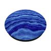 Blue Agate Quartz Gemstone Crystal Pattern No. 2 PopSockets Swappable PopGrip