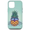 iPhone 15 Pro Swimming Pool Snorkel Diving Mask Swimmer Pineapple Gift Case