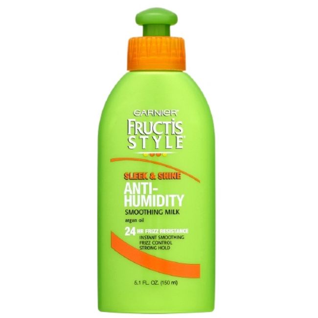 Garnier Fructis Style Sleek & Shine Anti-Humidity Smoothing Milk, 5.10 Ounces