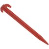 W4 Plastic Tent Pegs - Red, 8 Inch