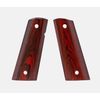 1911 Full Size Grips, Red Cocobolo, Smooth, Mag-Well Bottom
