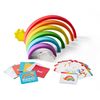 Chuckle & Roar - Rainbow Stacker - Tactile Learning - Stacking Toy - Preschool Fun - Silicone Toy