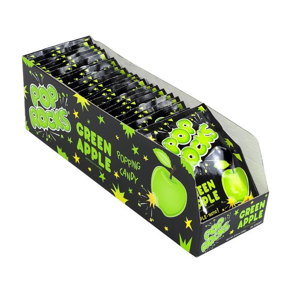 Pop Rocks Green Apple Hard Candy, 0.33 oz., 24 Pieces (209-00255)