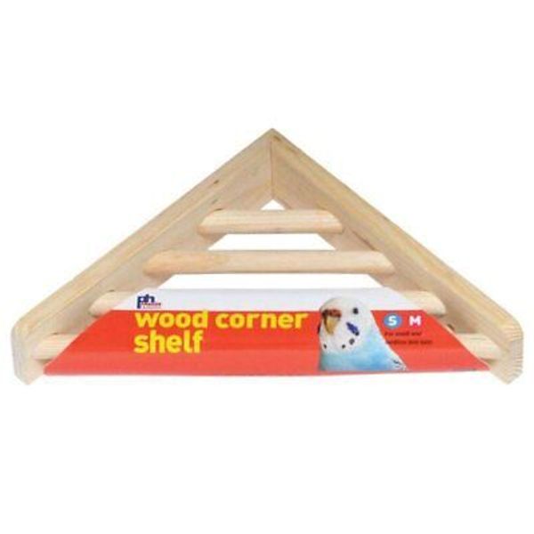 Prevue Pet Products 3300 Wood Corner Shelf Laddered Platform for Bird Cages, ...