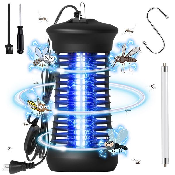 (2023 Innovation Version) Encologi Electric Insect Killer Bug Trap Light, Insect Fly Repellent, 6 W, Mosquito Trap, Indoor, Electric Insect Killer, Insect Trap Light, Non-toxic, Quiet, Energy Saving,