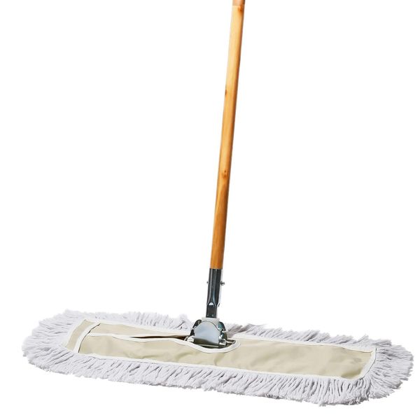 Commercial Dust Mop & Floor Sweeper, 24 in. Dust Mop for Hardwood Floors, Cot...