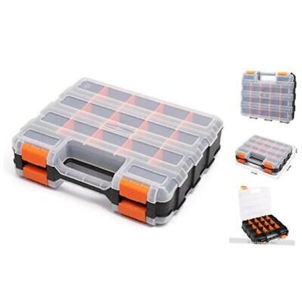 Double Side Tools Organizer, Customizable Removable Plastic Dividers,