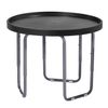 simpahome Multi-Purpose Round Utility Table - BLACK (60cm Dia) with Height Adjustable Stand.