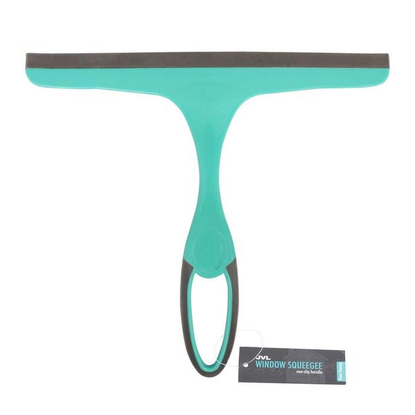 JVL Hand Held Wiper Blade Window Squeegee, Turquoise/Grey,