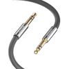 LINDY 35321 3.5mm Audio Cable, Cromo Line Grey, 1m