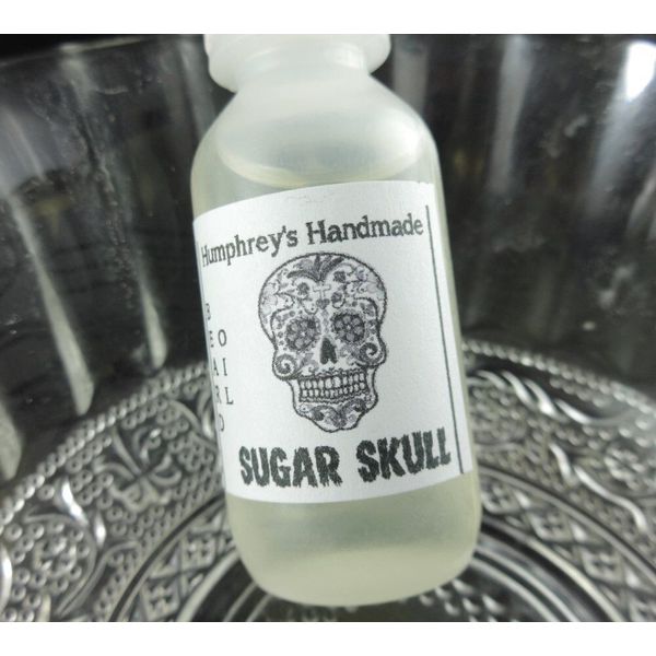 SUGAR SKULL Beard Oil Brown Sugar Vanilla Conditioner .5 oz Sample Halloween