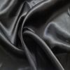 StoffBook Black Heavy Beautiful Polyester Satin Fabric Material, c317