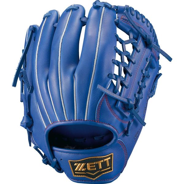 ZETT BJGB74380 Boys Baseball Soft Glove Soft Steer, All-round, Left Throw, Royal Blue (2500) L