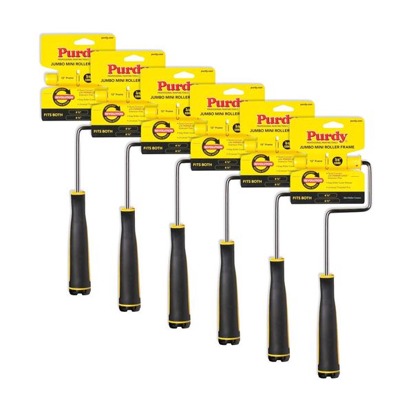 Purdy 14A770014 Jumbo Mini Roller Cover Frame, 12 x 3/4-In. - Quantity 6