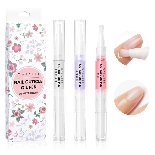 Makartt Nagelöl Cuticle Oil Set - 3 Nail Care Pen Revitalisierendes nagelpflegestift Nagelpilz Nagelhautöl für die Nagelhaut Nagelreparaturöl Nagelhautweichmacher Nail Moisturizer